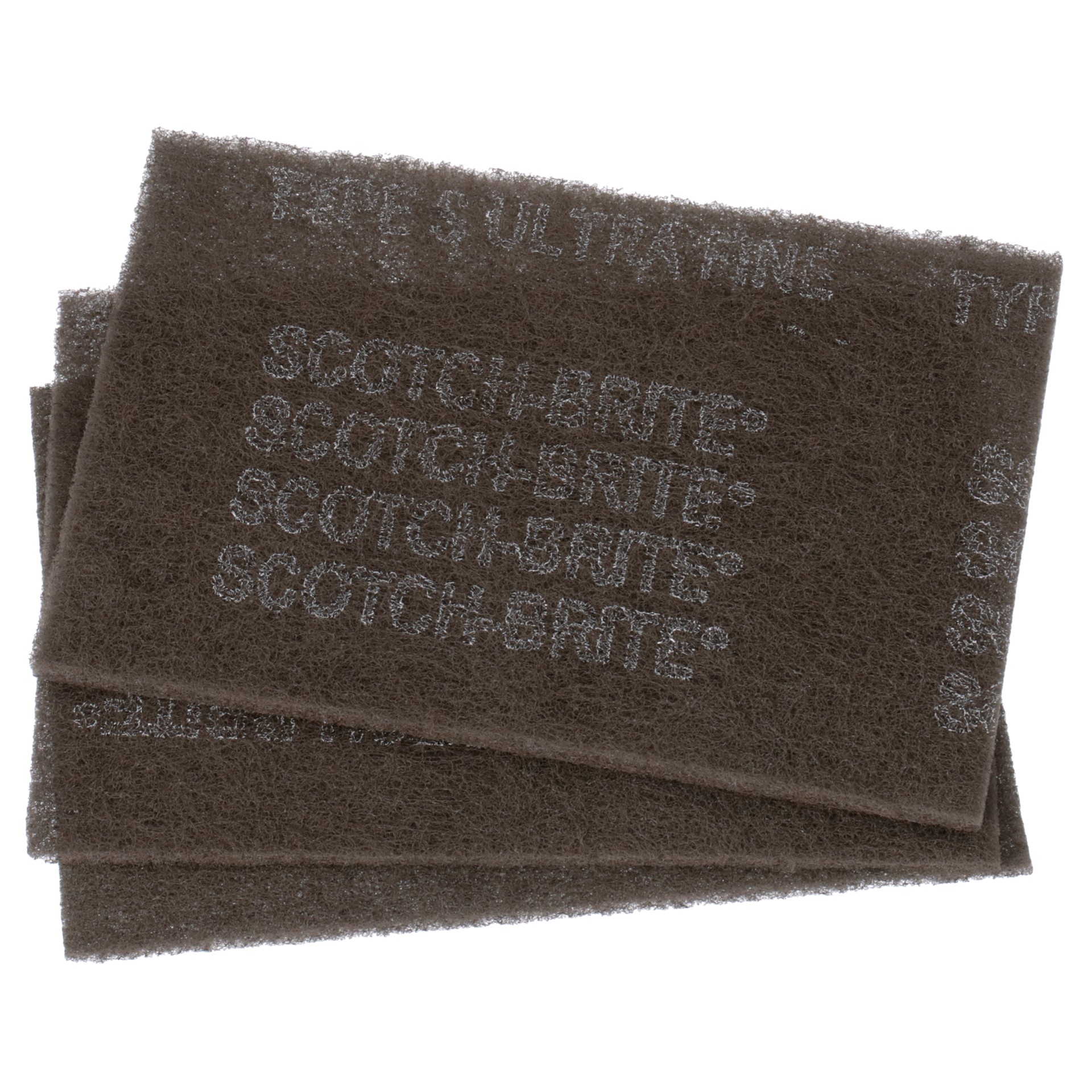 Scotch-Brite™ Hand Pad 7448, 37448, HP-HP, SiC Ultra Fine, Grey, 9 in x 6 in (22.86 cm x 15.24 cm), 3/Pack, 10 Packs/Case