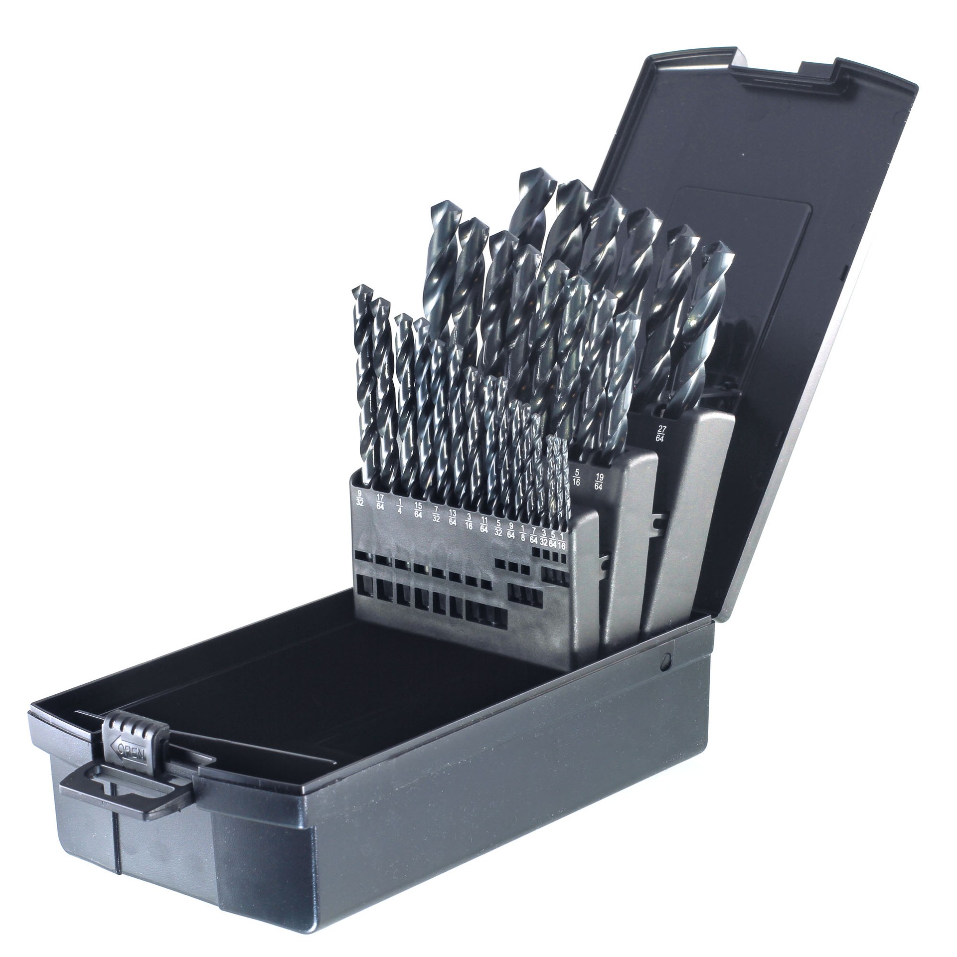 29PC DRILL BIT SET 1/16-1/2 BY 64THS -