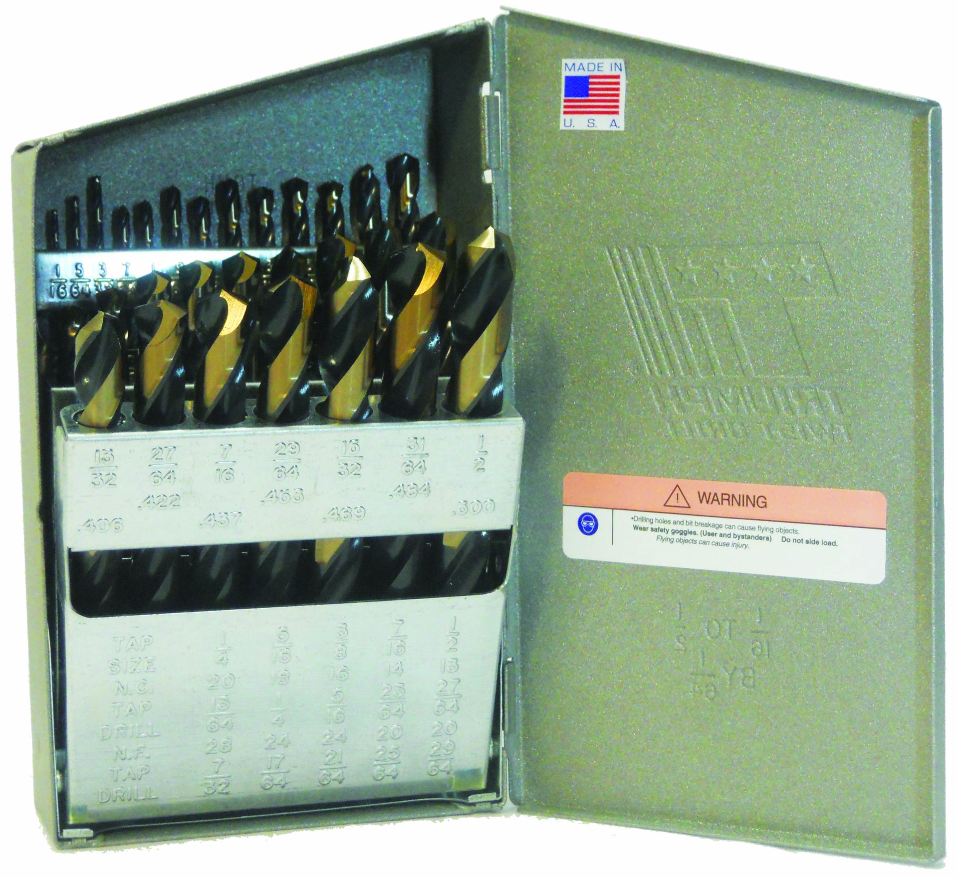ThunderBit Sets Set 25 Piece HSS Black and Bronze Oxide 1mm - 13 mm x .5