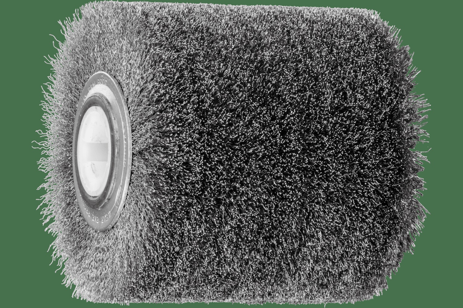 PFERD TOOLS Brosse tambour 4" Diam. x 4" Wide .008 Acier inoxydable 3/4" Carré Drive