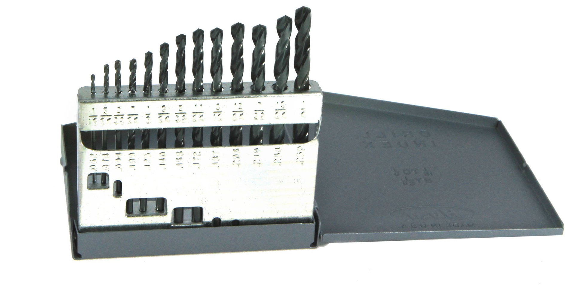 13PC DRILL SET 1/16-1/4 BY 64THS - 200